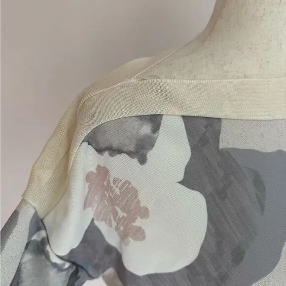 NWT Zara pull on knit light sweater, geometric details, viscose wide sleeves M - Picture 11 of 14